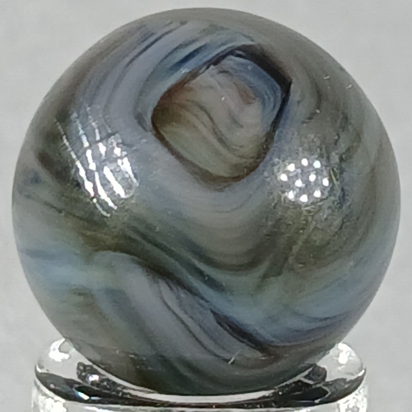 Vintage Champion Swirl Marble .56 Inches Near-Mint Condition Combined Shipping