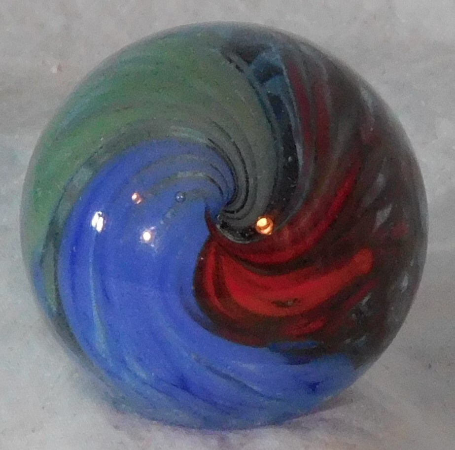 Andy Davis Contemporary Handmade Marble, 1 13/16″ Diameter, #9201AG