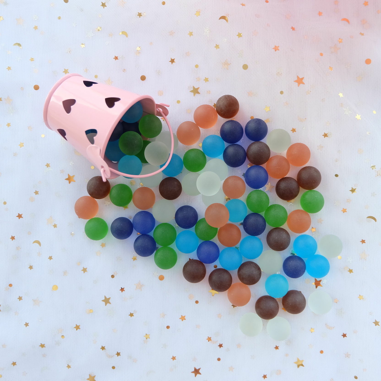 Lot 20~100X Grind Arenaceous Marbles Glass Beads Kid Toy Fish Tank Decorate 16mm
