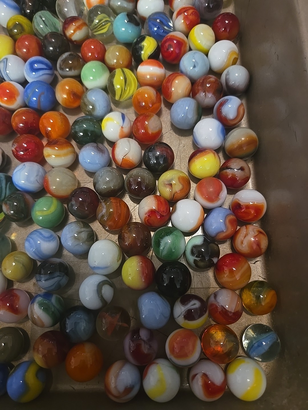 2 Ibs 13 Oz Assorted Vintage Glass Marbles – Lot #19