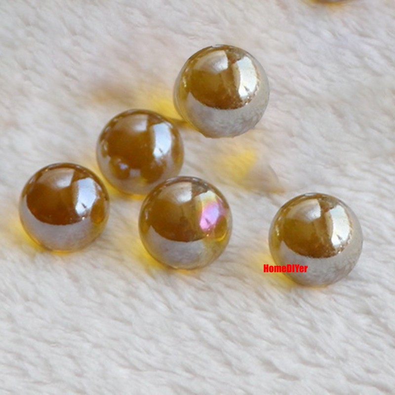 16mm Colourful Glass Marbles Solid Balls Traditional Kids’ Toys Games Decorative