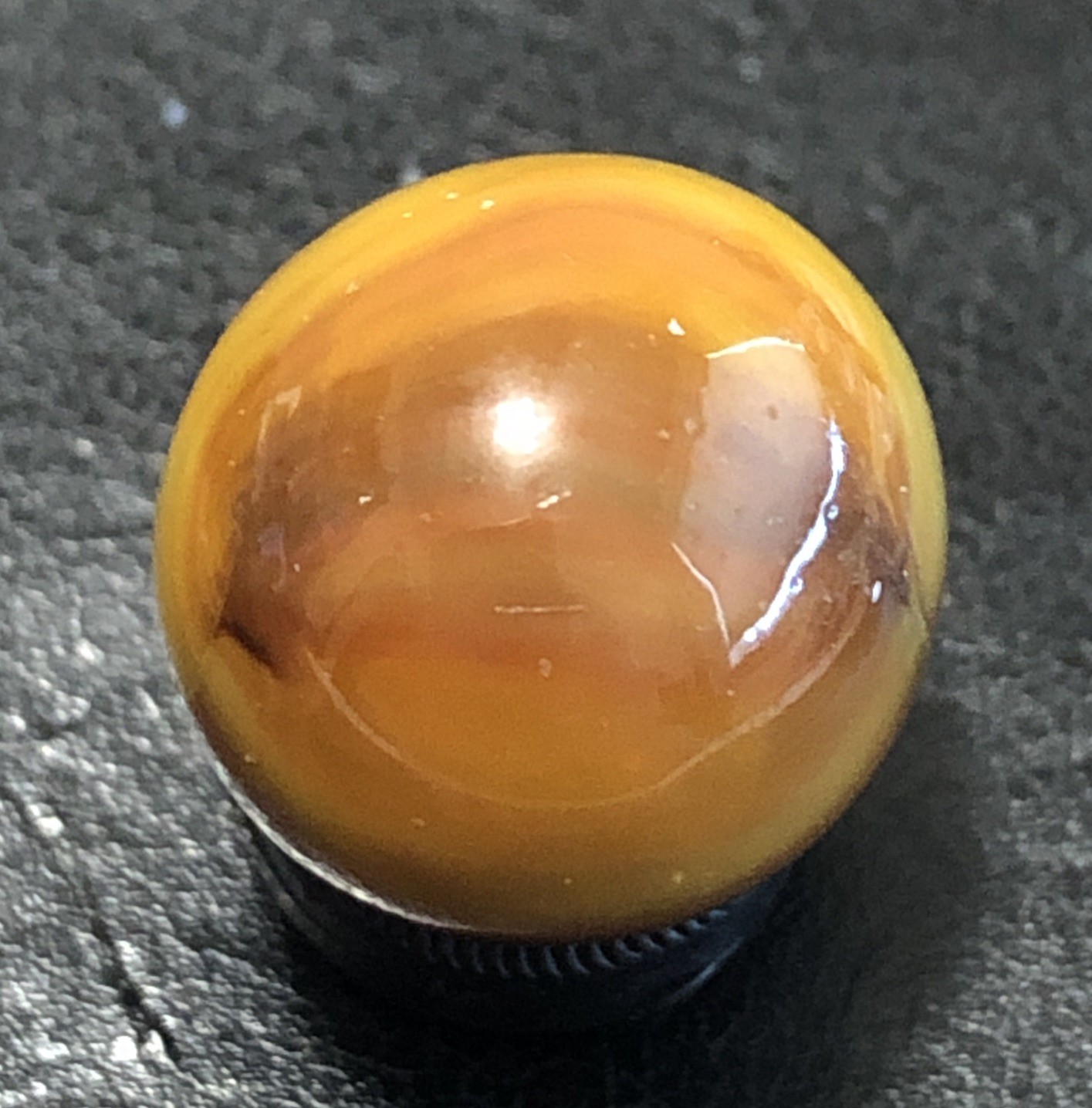 Vintage Marble King Caramel Rainbo Marble, Rainbow Beauty, .55” NM+