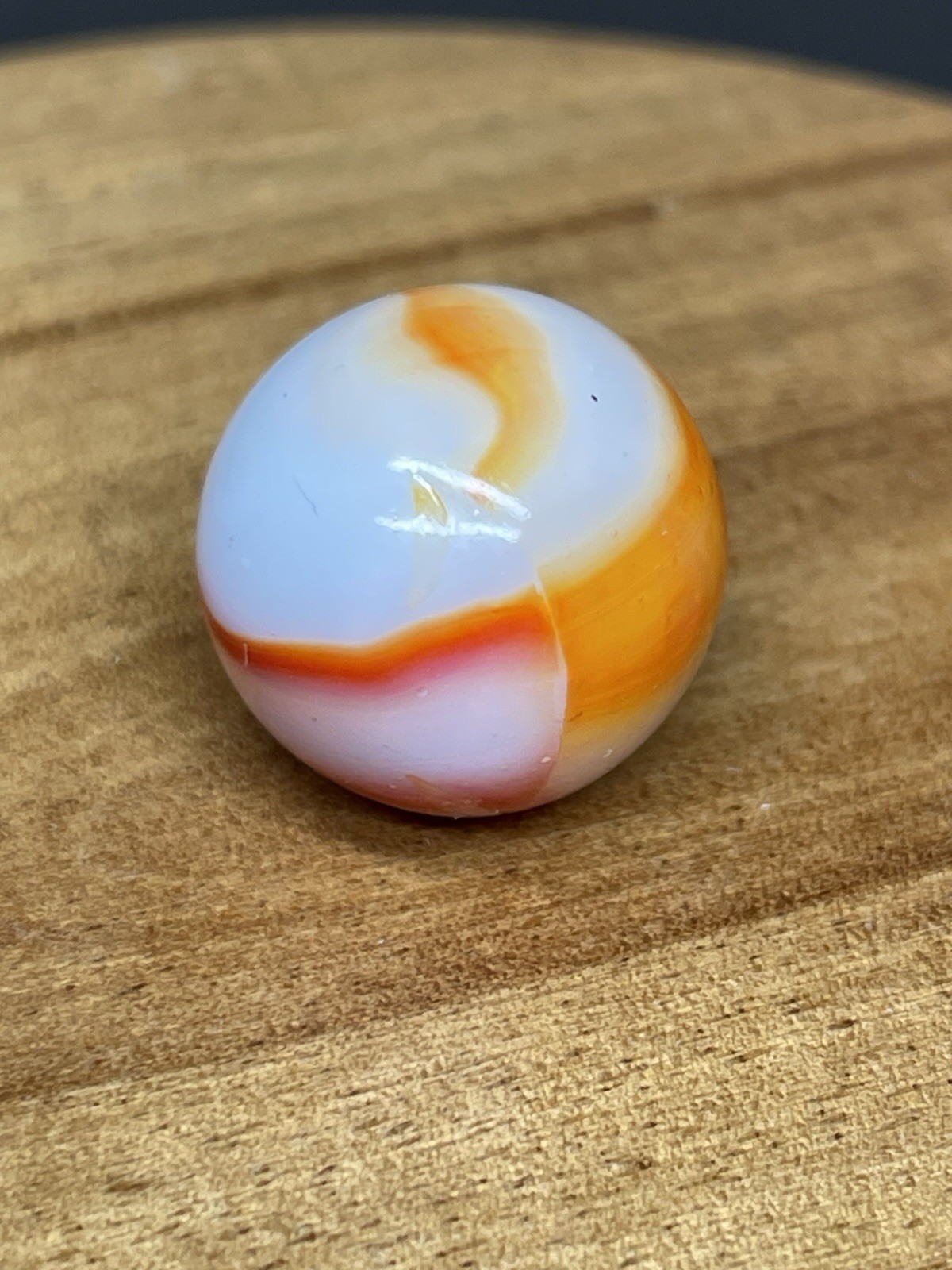 Vintage Marble Peltier NLR Ketchup and Mustard, .63”, NM