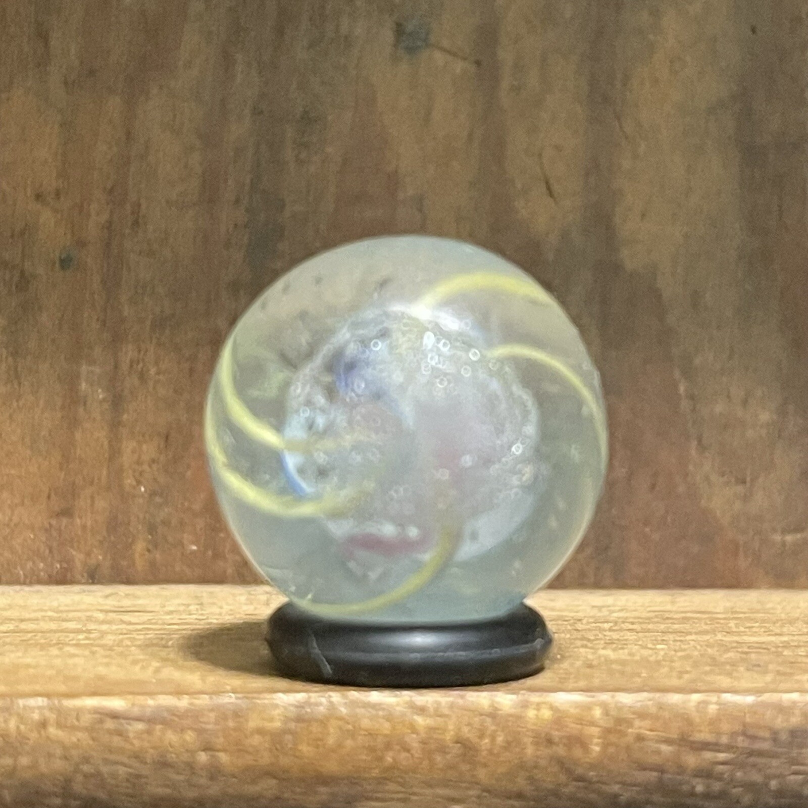 Antique Handmade Solid Core Swirl Marble 17/32” Mint(-) | (26)