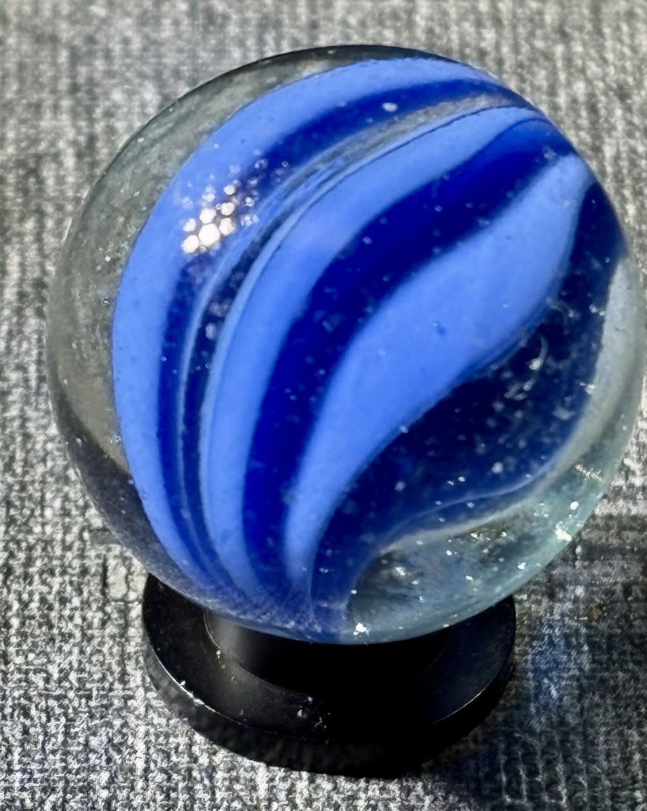 VTG Vitro Six Finger Caged Cats Eye Shooter Marble .94” Some Play Wear See Pics