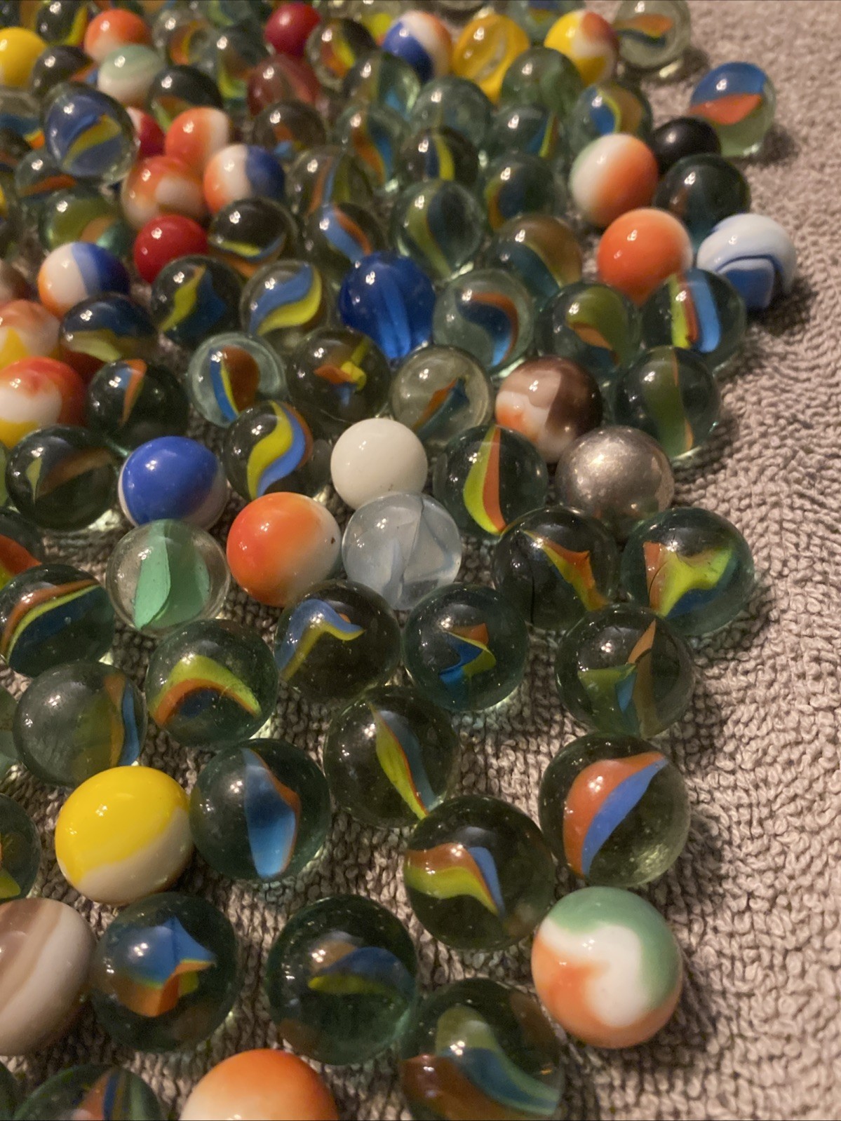 Lot 285 Vintage Marbles Clay Shooter Unsorted