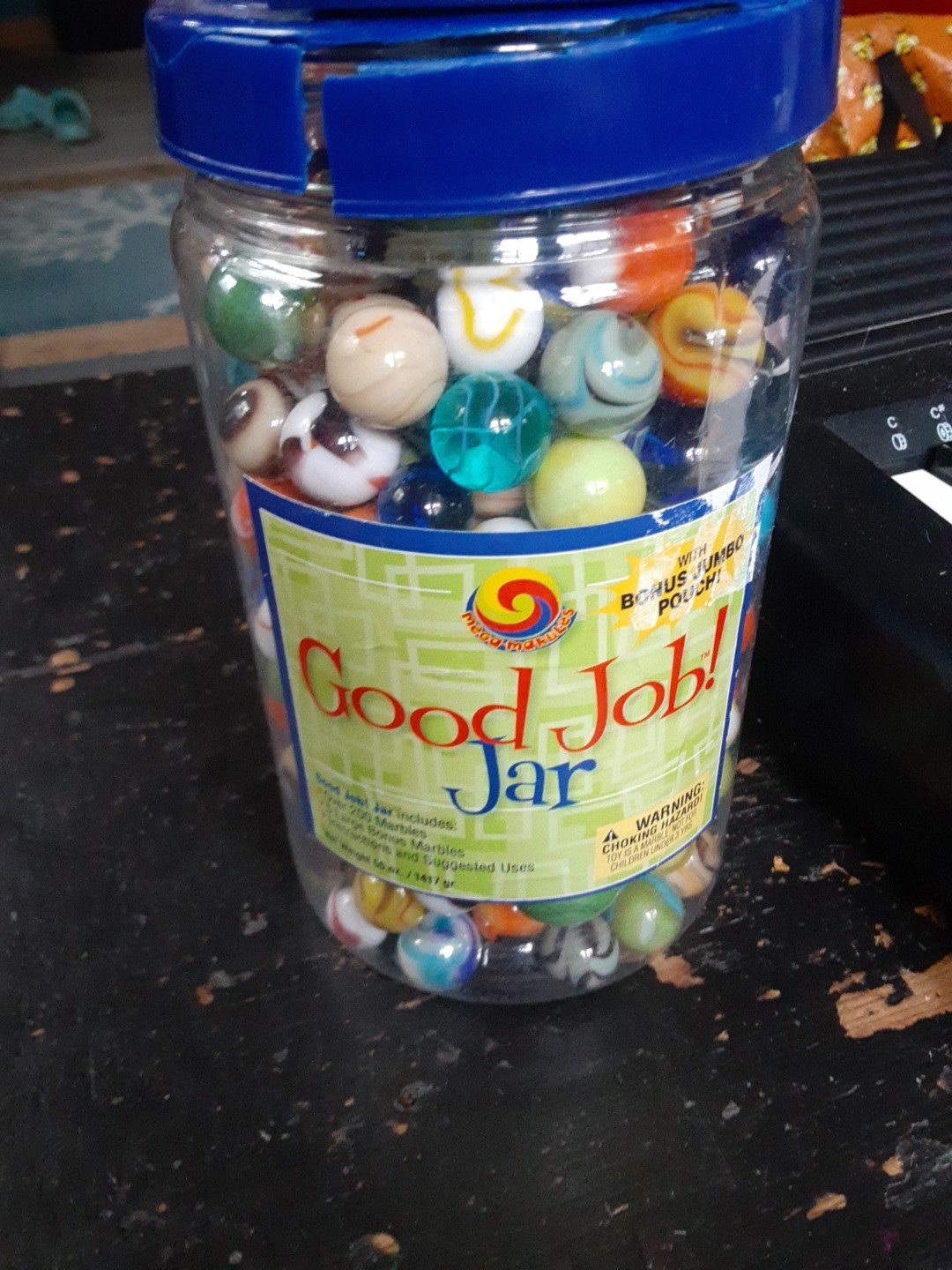 Good Job! Jar of marbles!!