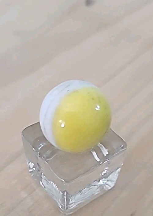 ” JEFF ” MARBLE 3/4″ COMIC STRIP CHARCATER MARBLE PELTIER GLASS NM/-M