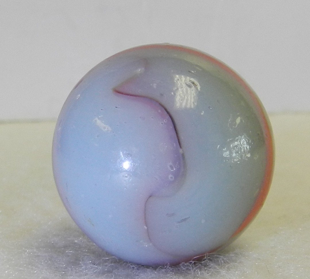 #21080m Vintage Peltier Glass Shooter Marble .98 Inches *Mint*