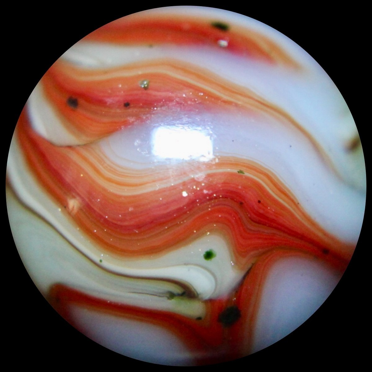 JABO Kokomo Glass Marble Collector Series: Rare KOG Glass w/Killer Flames