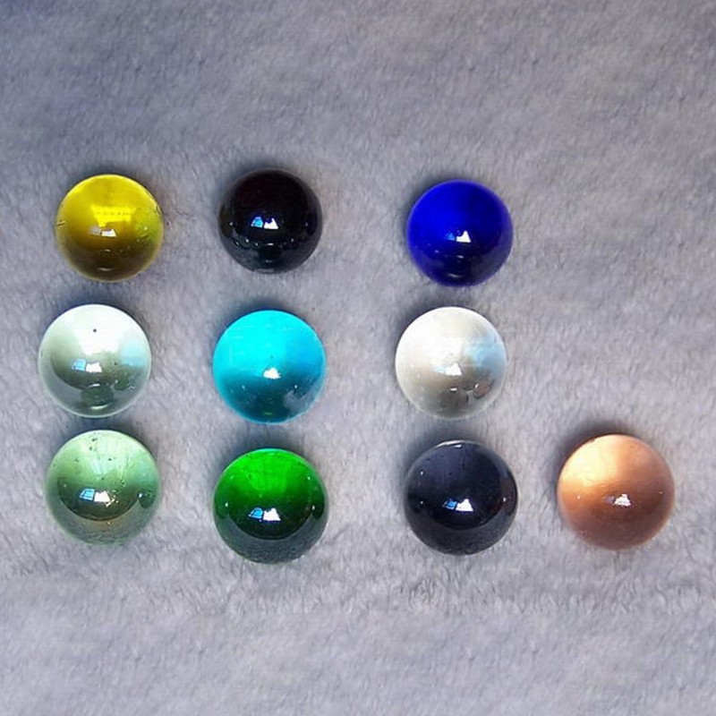 25mm Glass Marbles Glass Round Beads Vase Fish Tank Decoration DIY Toy Game