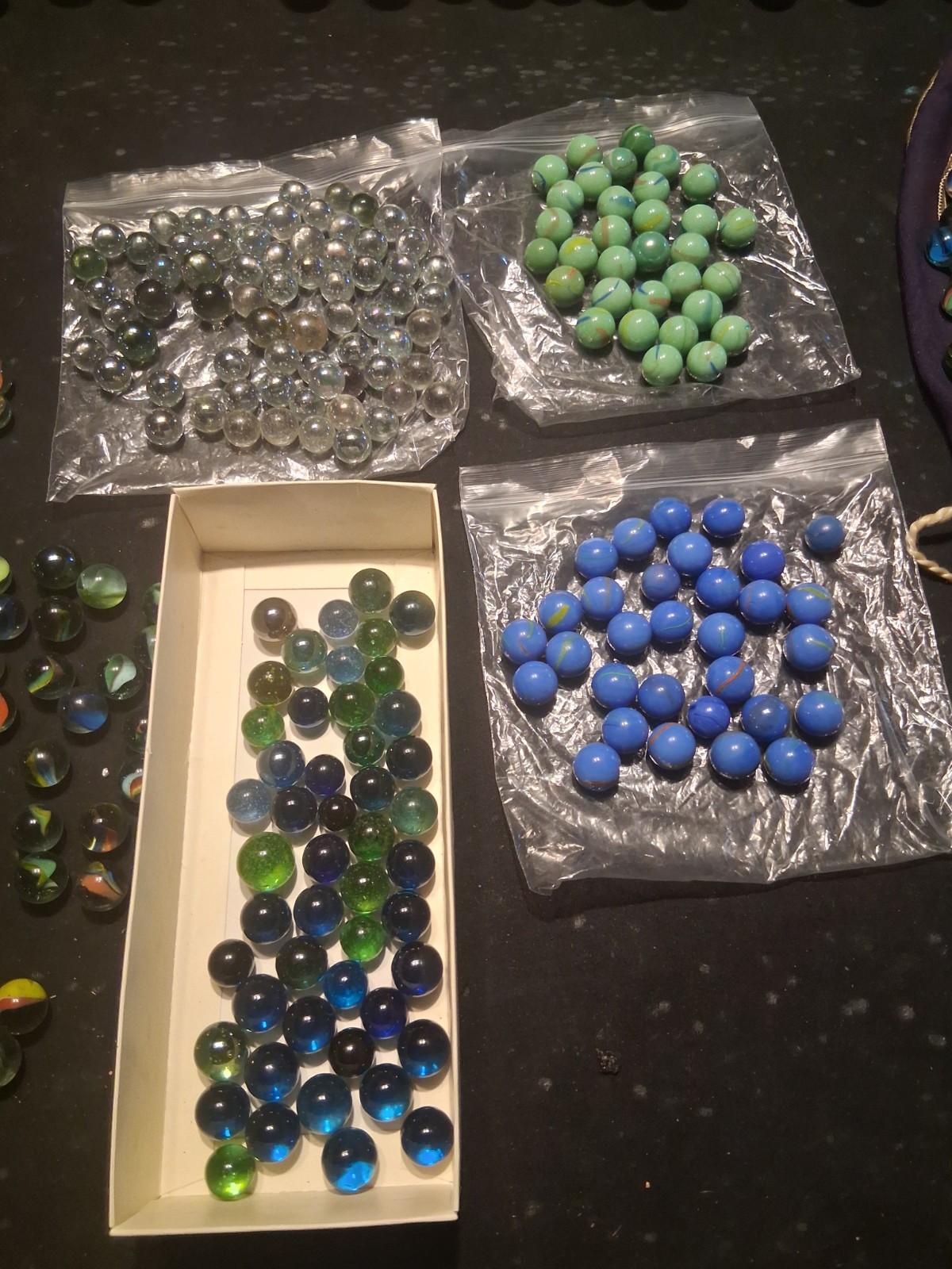 Marble Vintage Toy And Marble Collection High End Collector Lot 400 Plus Marbles