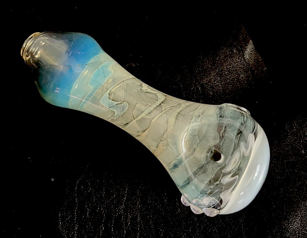 4” “Eyeball Pipe” Tobacco Eye COLOR CHANGING Design Glass Art Eyeball Marble USA