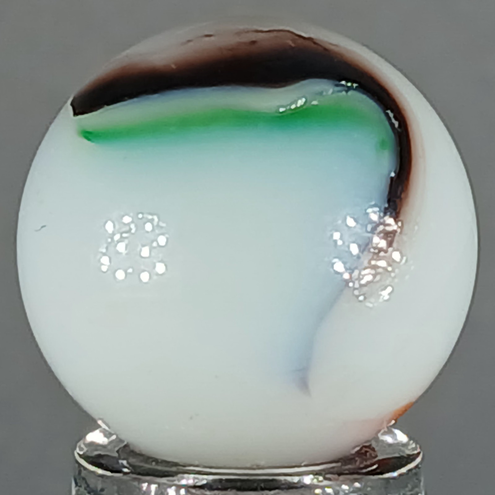 Vintage Imported Patch And Ribbon Marble .65 Inches Near-Mint Condition