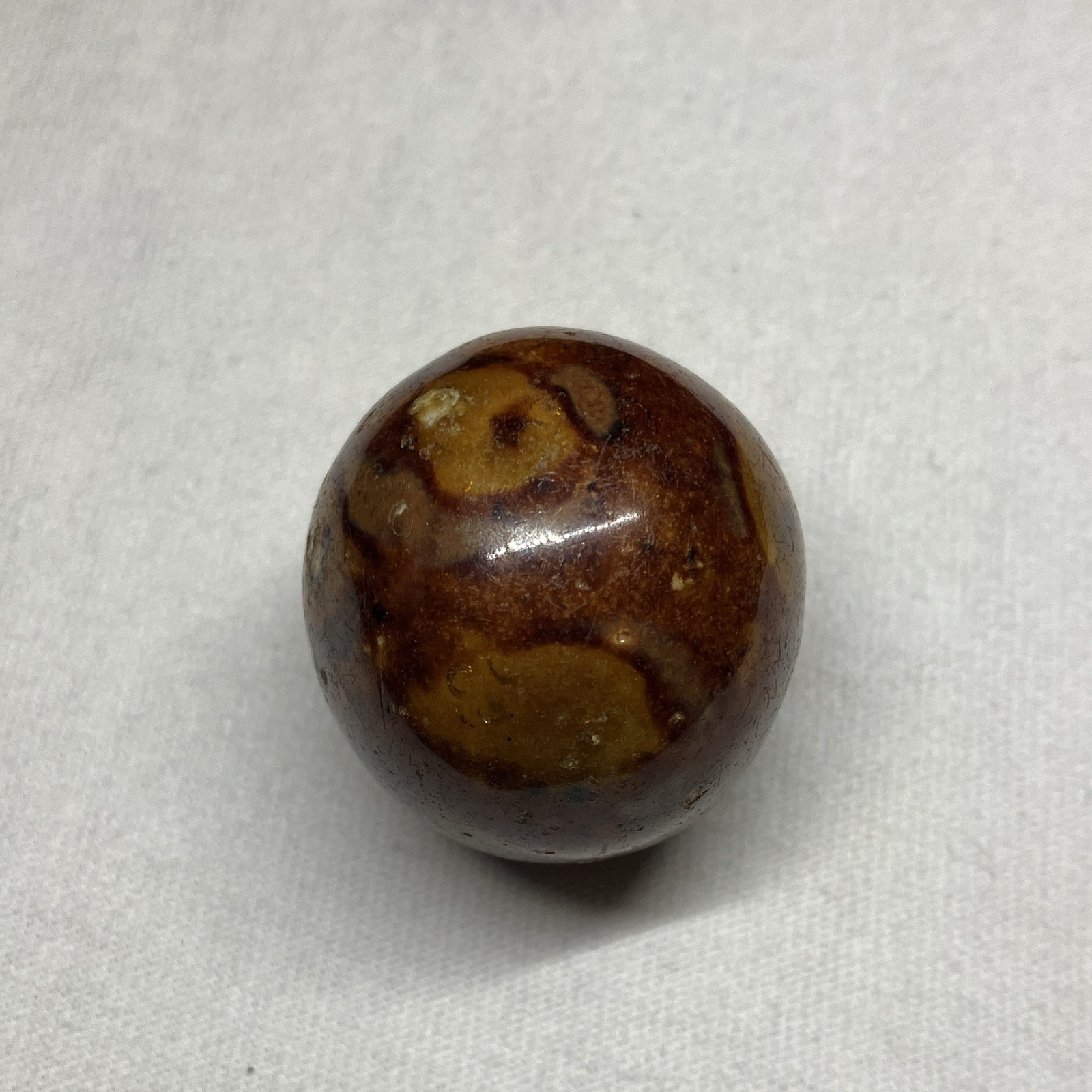 Vintage Antique Bennington Clay German Marble Glazed Polished Large