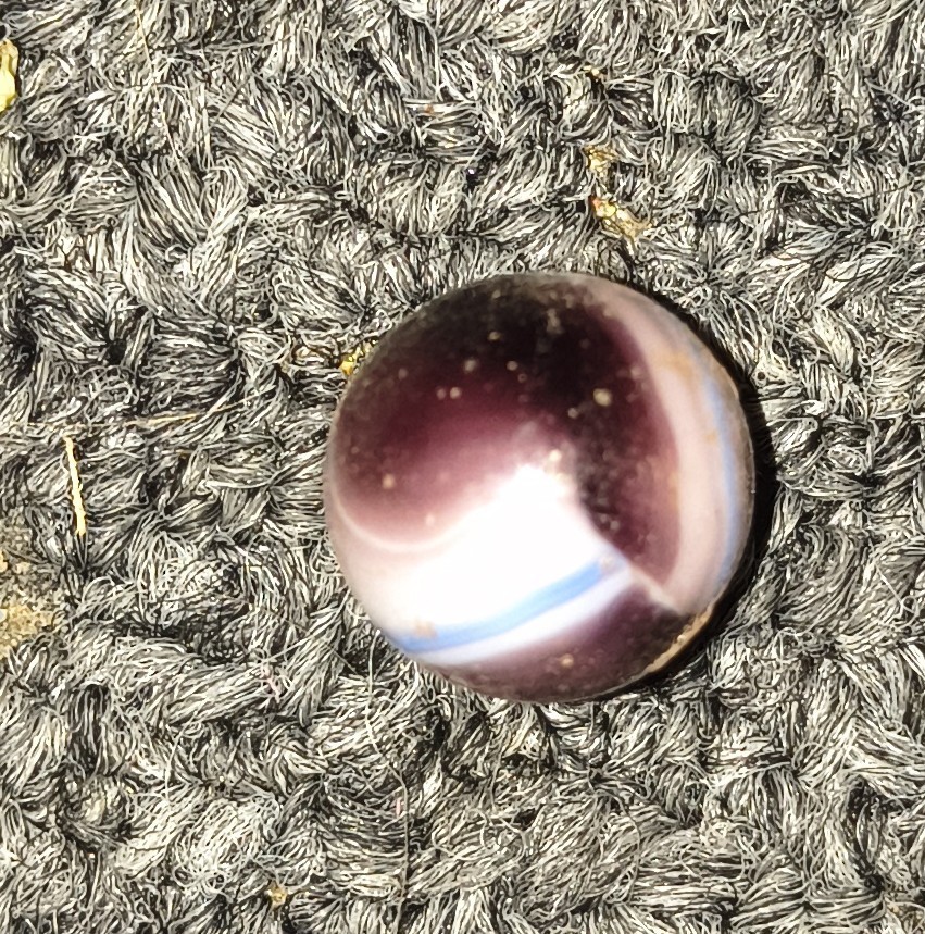 Vintage Christensen Marble, Striped Transparent. Mint Condition No Damage.