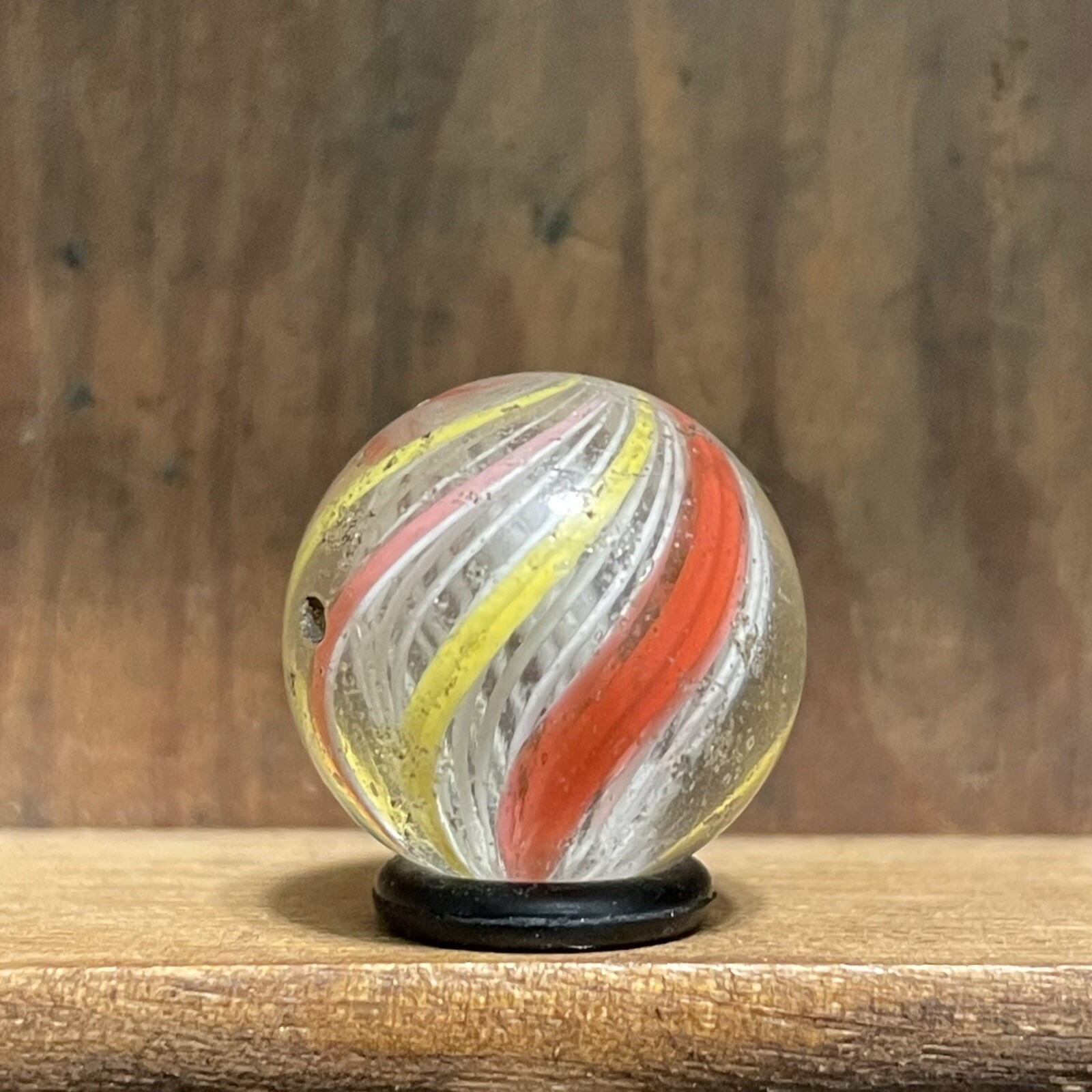 Antique Handmade Latticinio Core Marble 21/32” Near Mint(-) Combine Shipping