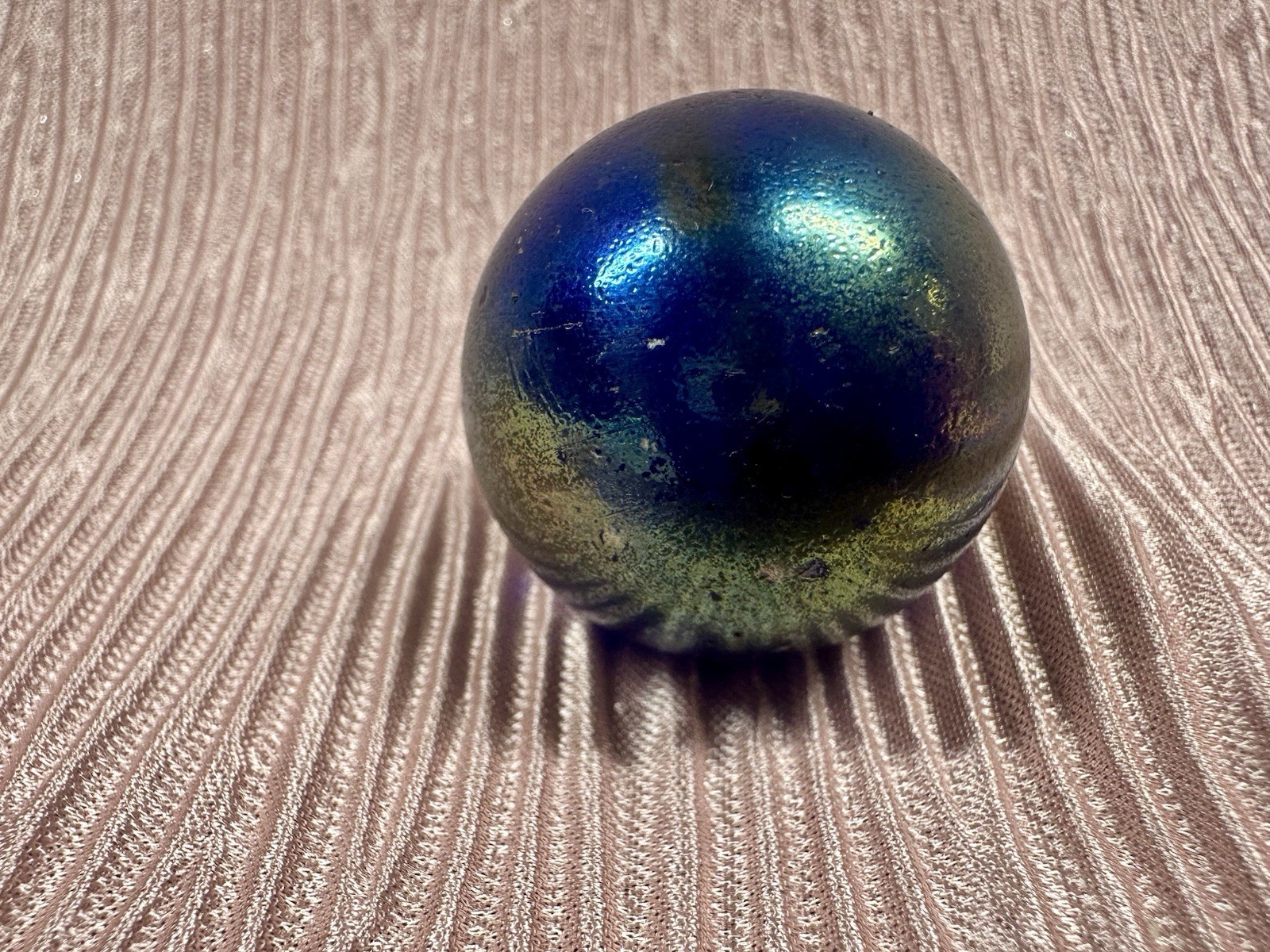 B20 Vintage Large Shooter Marble Purple Blue Iridescent 1.4”
