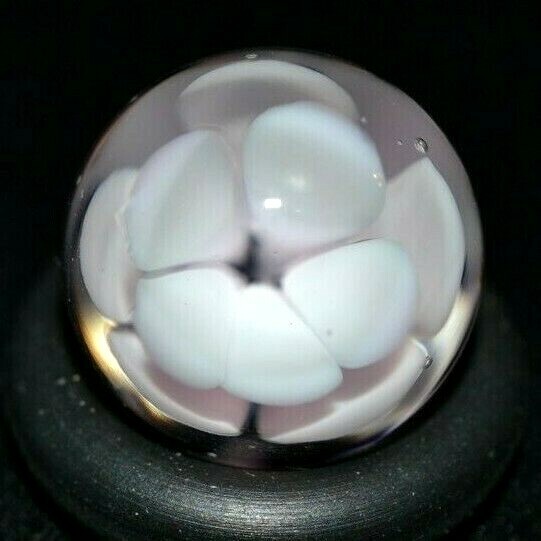 DENIZ DIVLELI GLASS MARBLE/.494″-STRIKING 15 PETAL PEEWEE-3 TIER FLOWER-5 PETALS