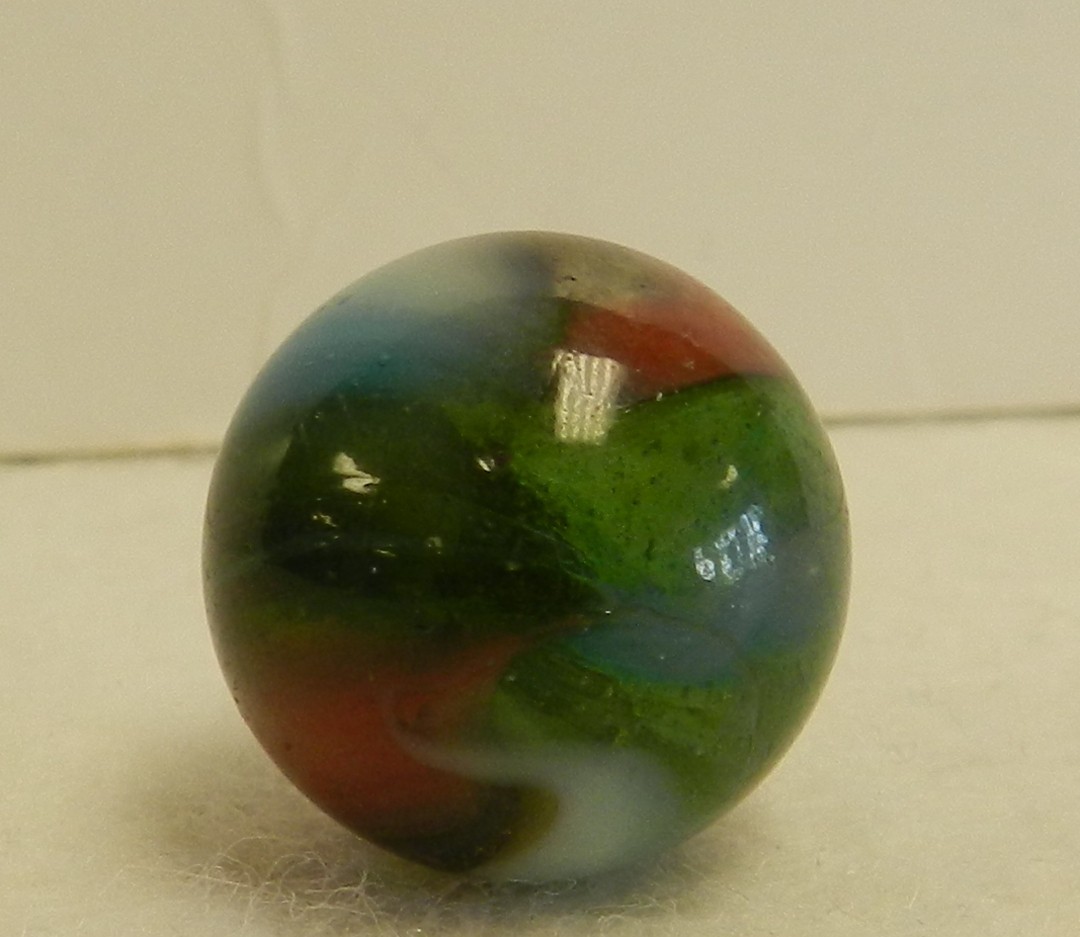 #21024m Vintage Peltier Glass Swirl Marble .69 Inches *Near Mint*