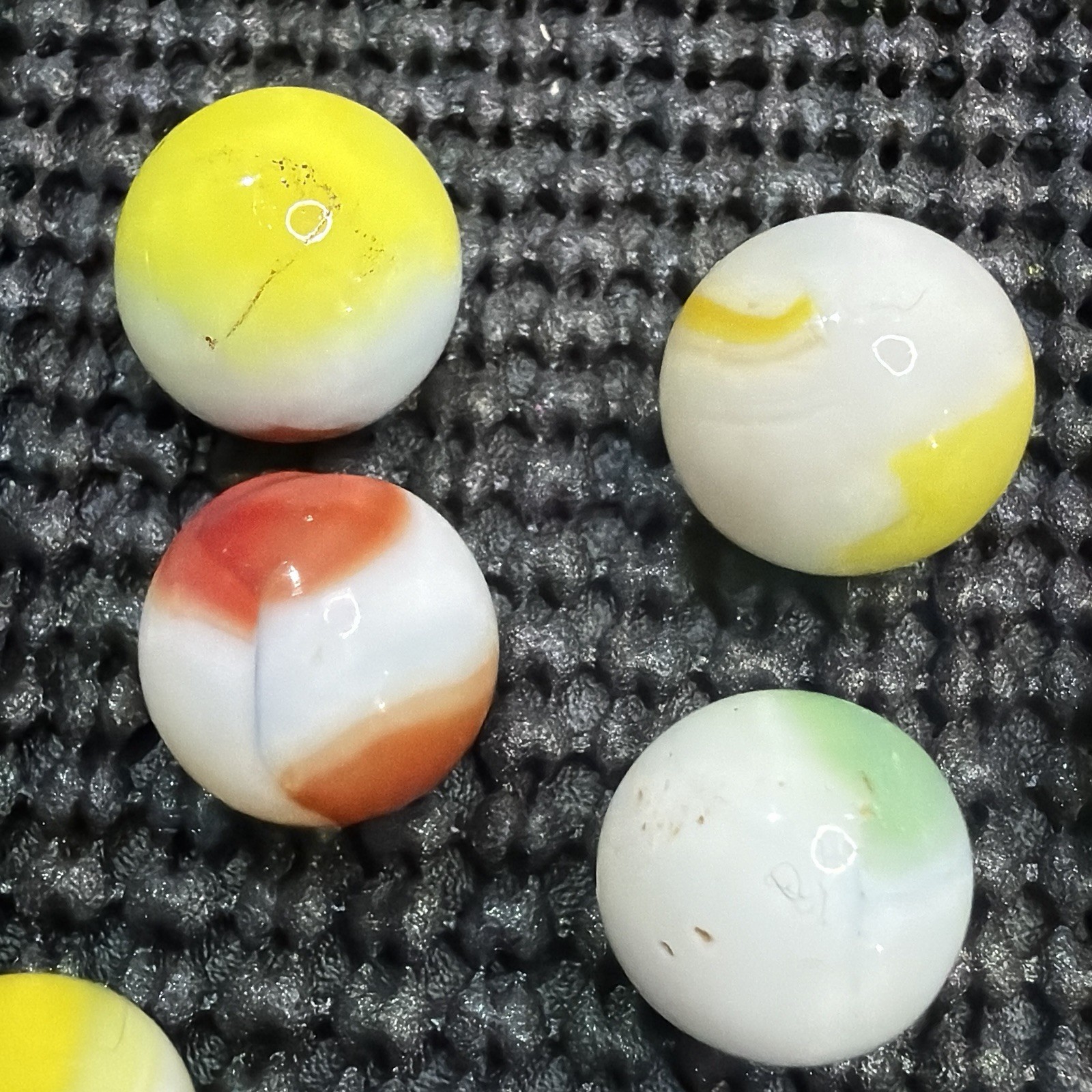 Vintage Marble King Marbles Size .59″ to .65″ Lot of 11