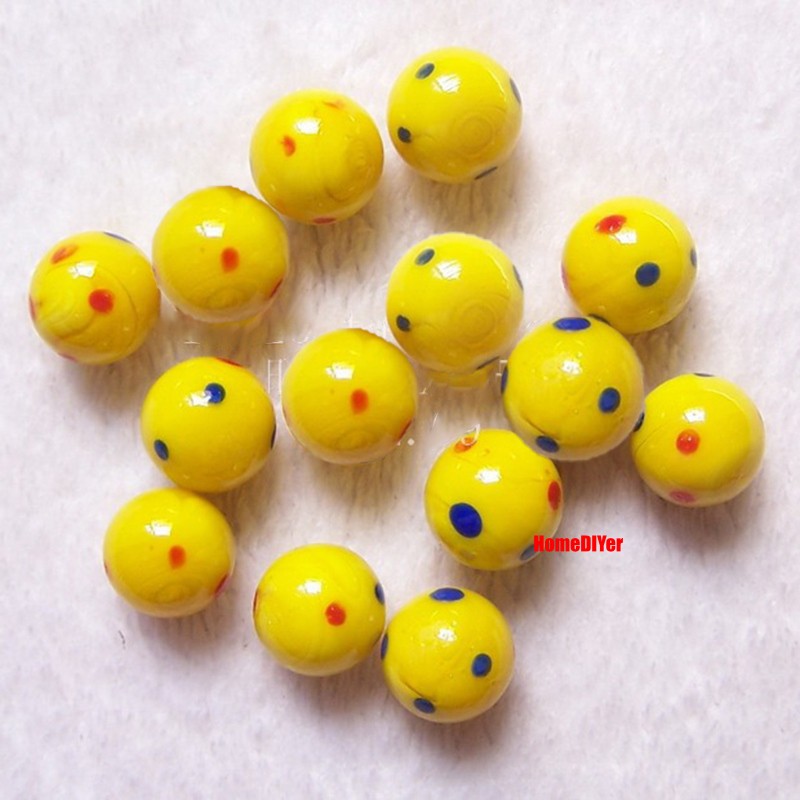 18mm Colour Glass Marbles Balls Kids Toys Games Craft Fish Tanks Vase Decoration