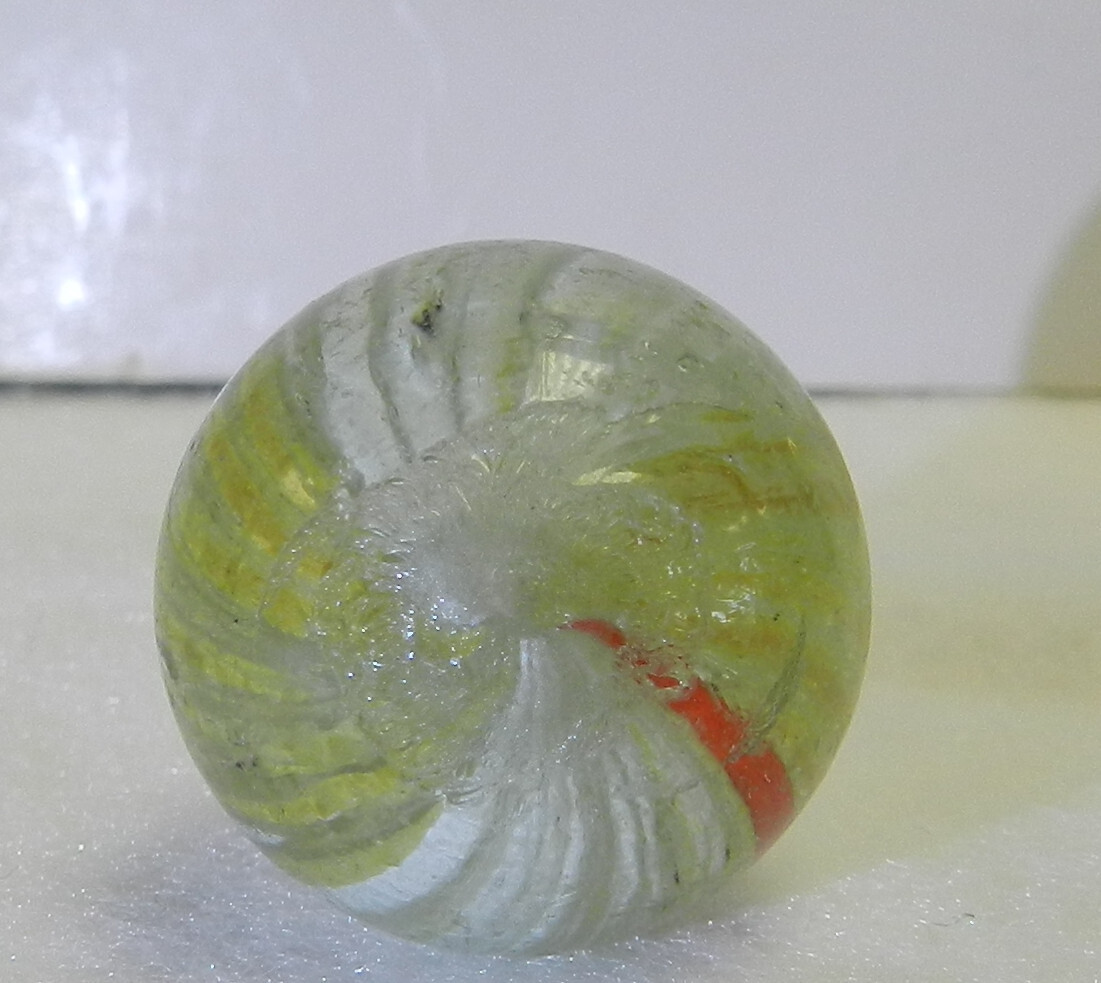 #18479m Bigger .87 Inches German Handmade Onionskin Style Shooter Marble