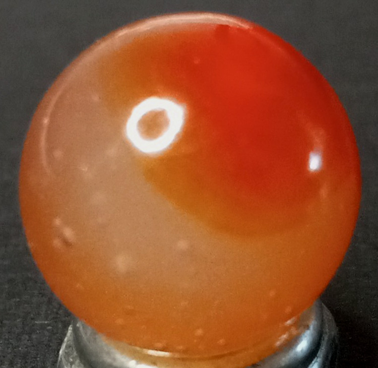 Vintage Akro Moss Agate Marble .62” Mint Condition 126150