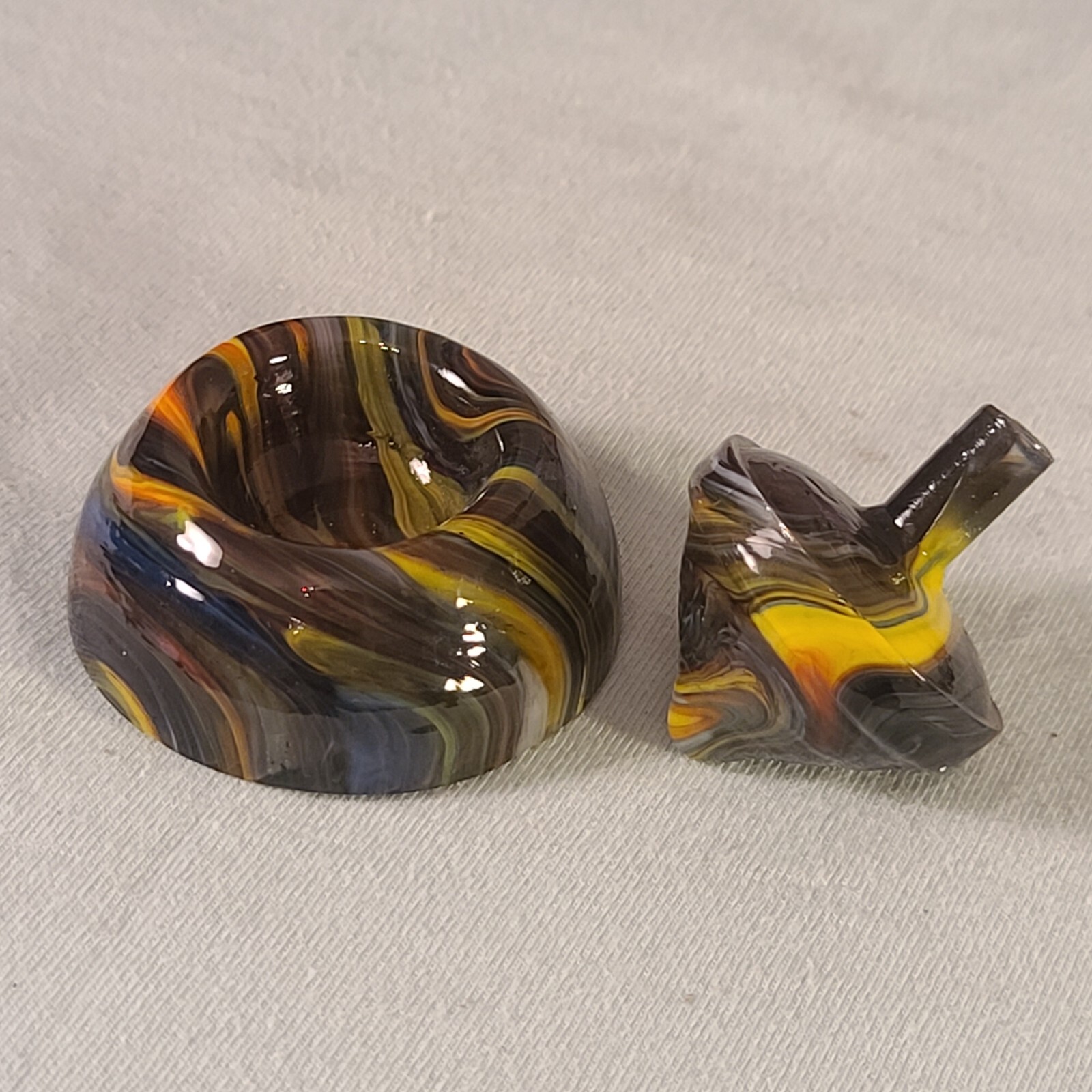 ANDY DAVIS, Glass Art Spinning Top & Base, Encore Run (?), #263A
