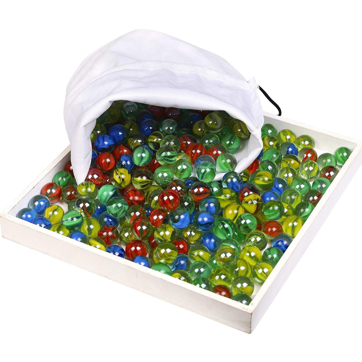 Marbles Cats Eyes Glass Marble / Sling Shot NEW-55 inch, 500 Pcs 0.62 Inch