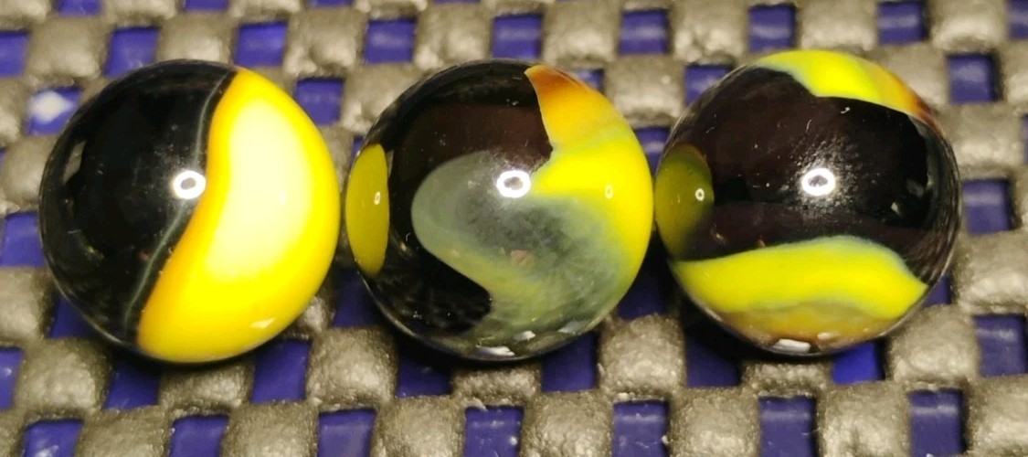 .60″-.59″ MARBLE KING MARBLES LOT X3🔥RARE- MINT-