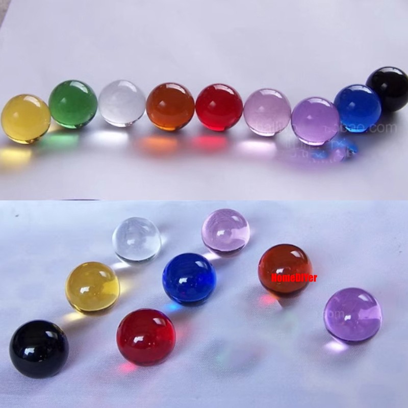 16mm/20mm Colour Crystal Ball Glass Balls Craft Marbles For Toys Game Decorative