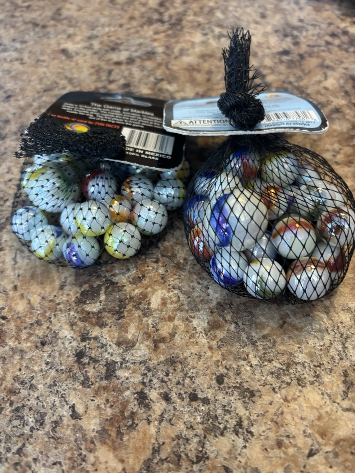 Lot Of 2 Comet Mega Marbles Net Bag 24 Players 1 Shooter Retired Set (2004-2006)