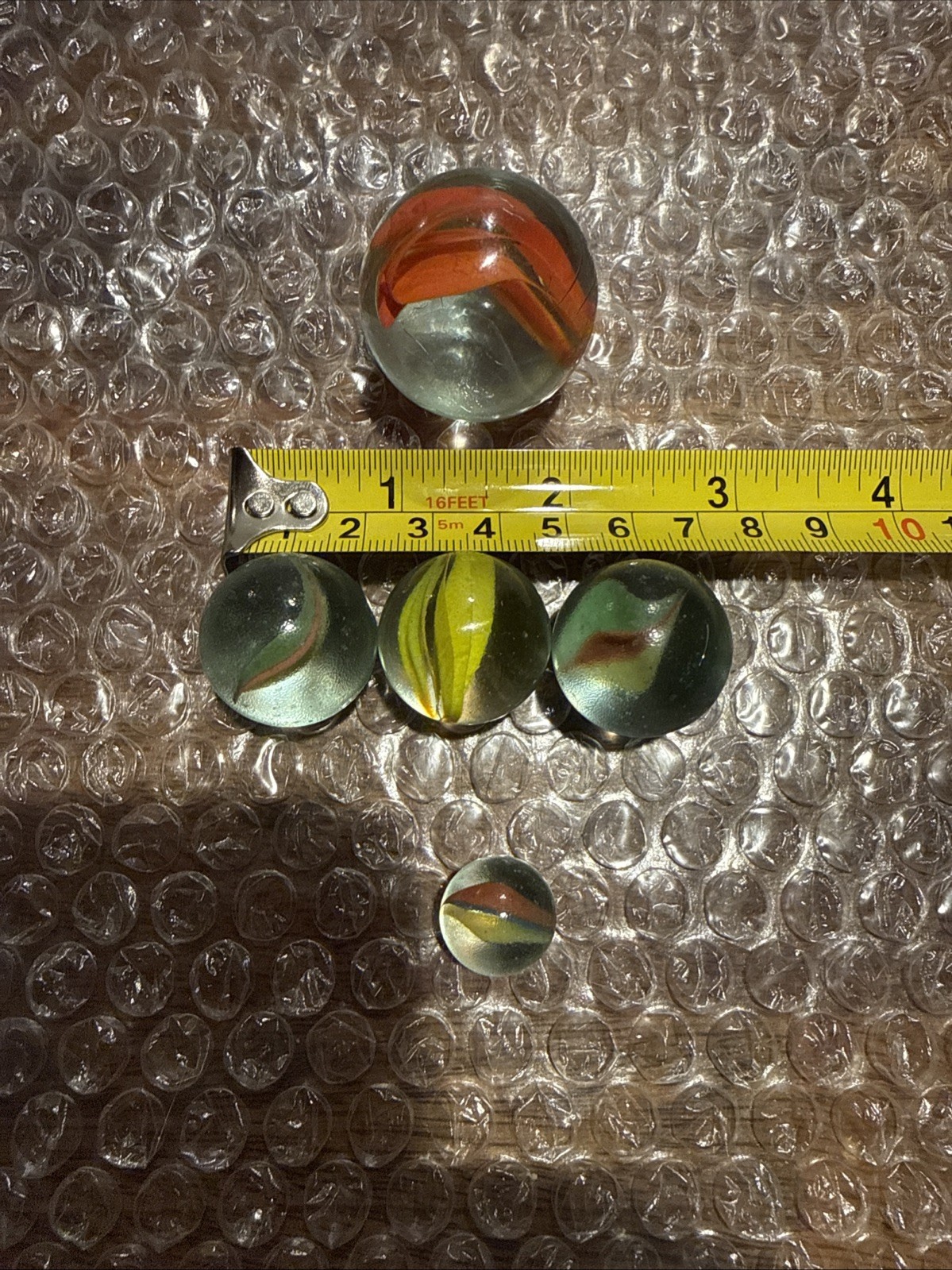 4 Large Marbles (shooters, Mammoth?)