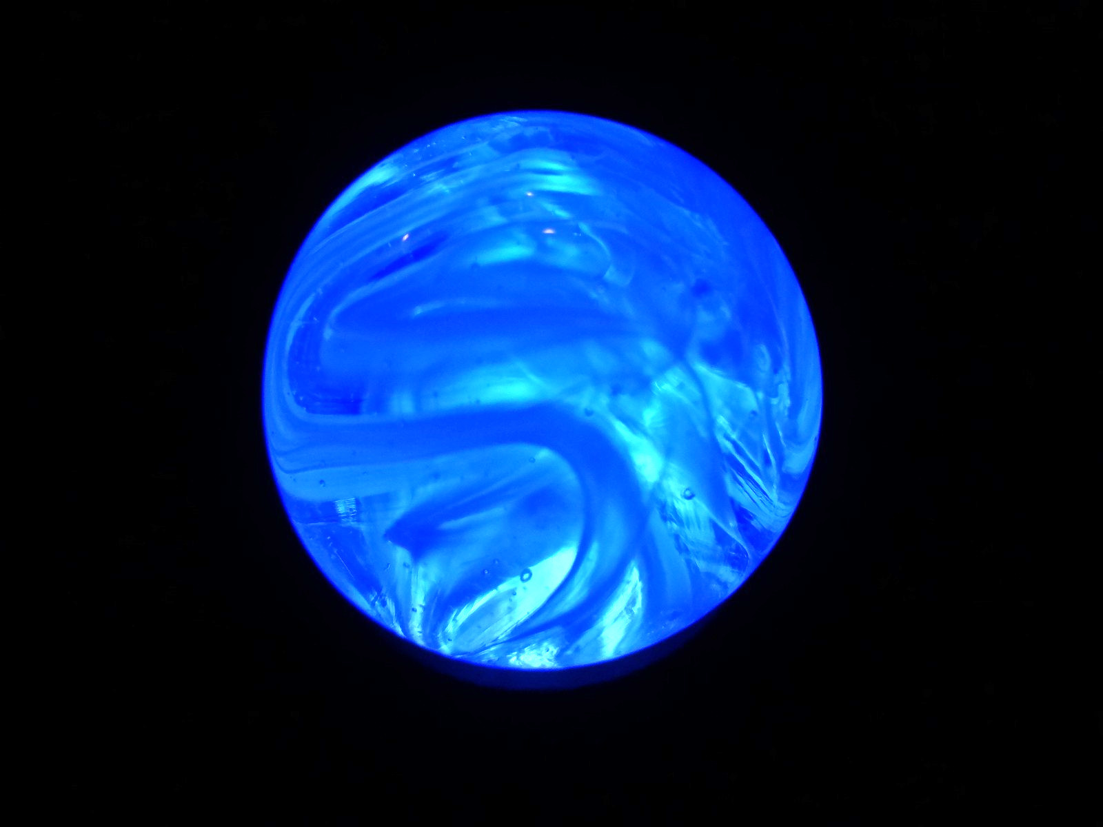 PELTIER * AQUA * National Onyx Slag FEATHER PATTERN Wet Mint STUNNING