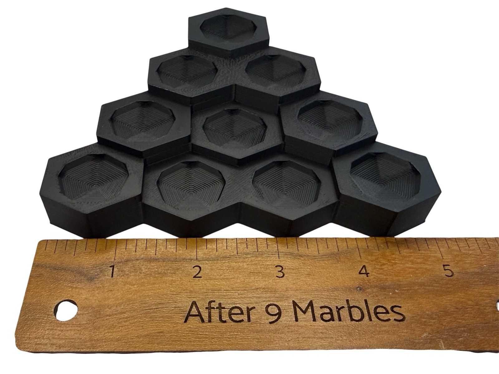 Black Display for 1” Shooter Marbles Spheres And Orbs – Lot #8296