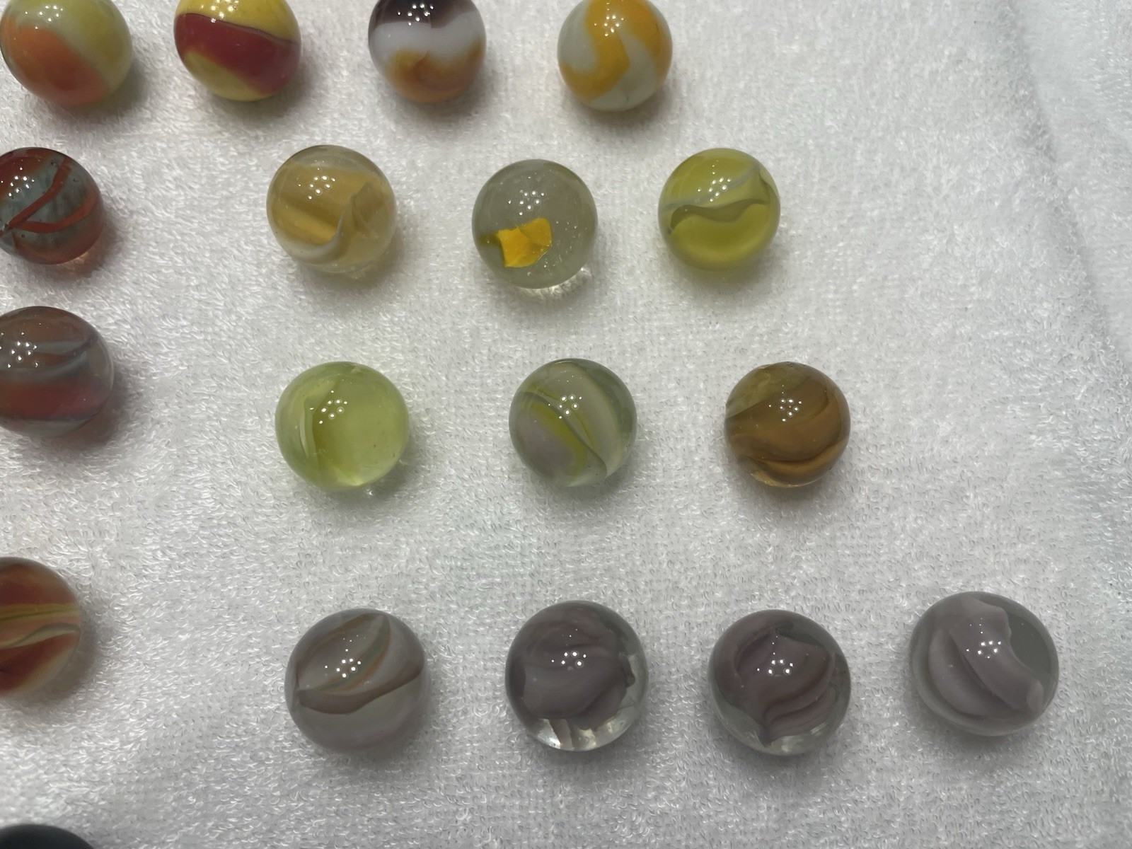 Vintage Marble Lot Akro Popeye Shooter Peltier Squirrel Shooter Corkscrew Mixed