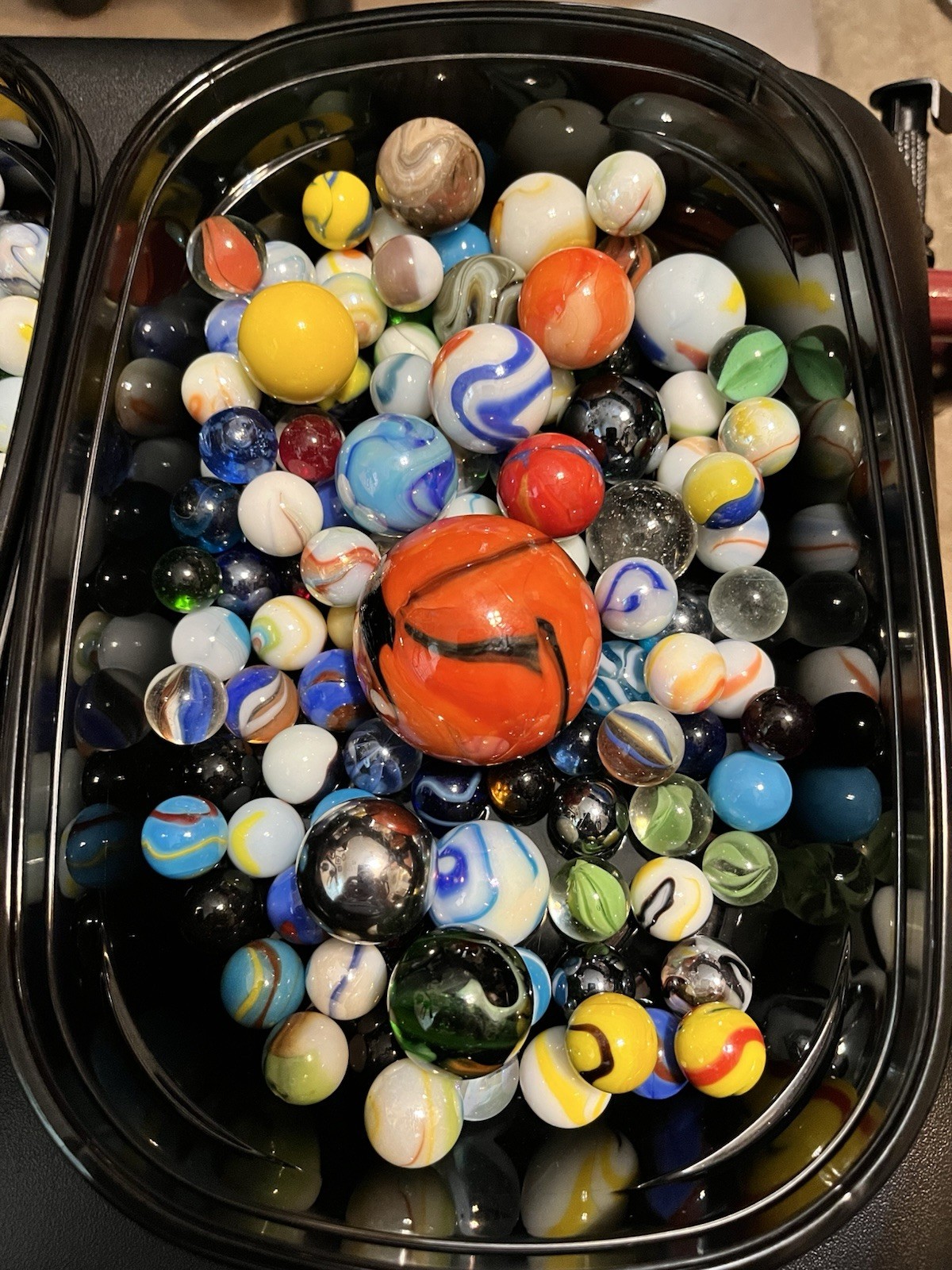 Marble Special Lot Approx Four Pounds In Containers Fast Shipping