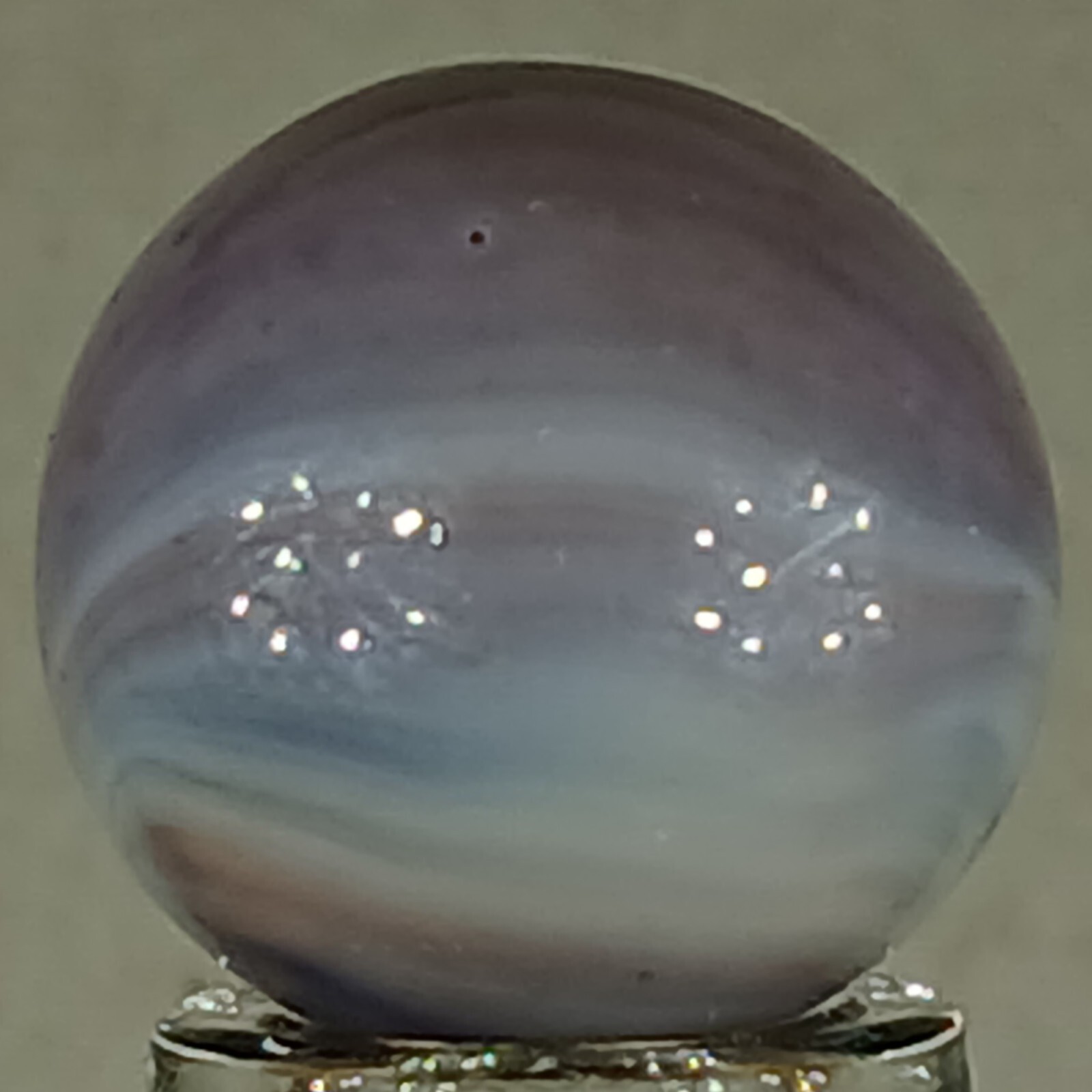 Vintage Imported Patch And Ribbon Marble .62 Inches Near-Mint Condition