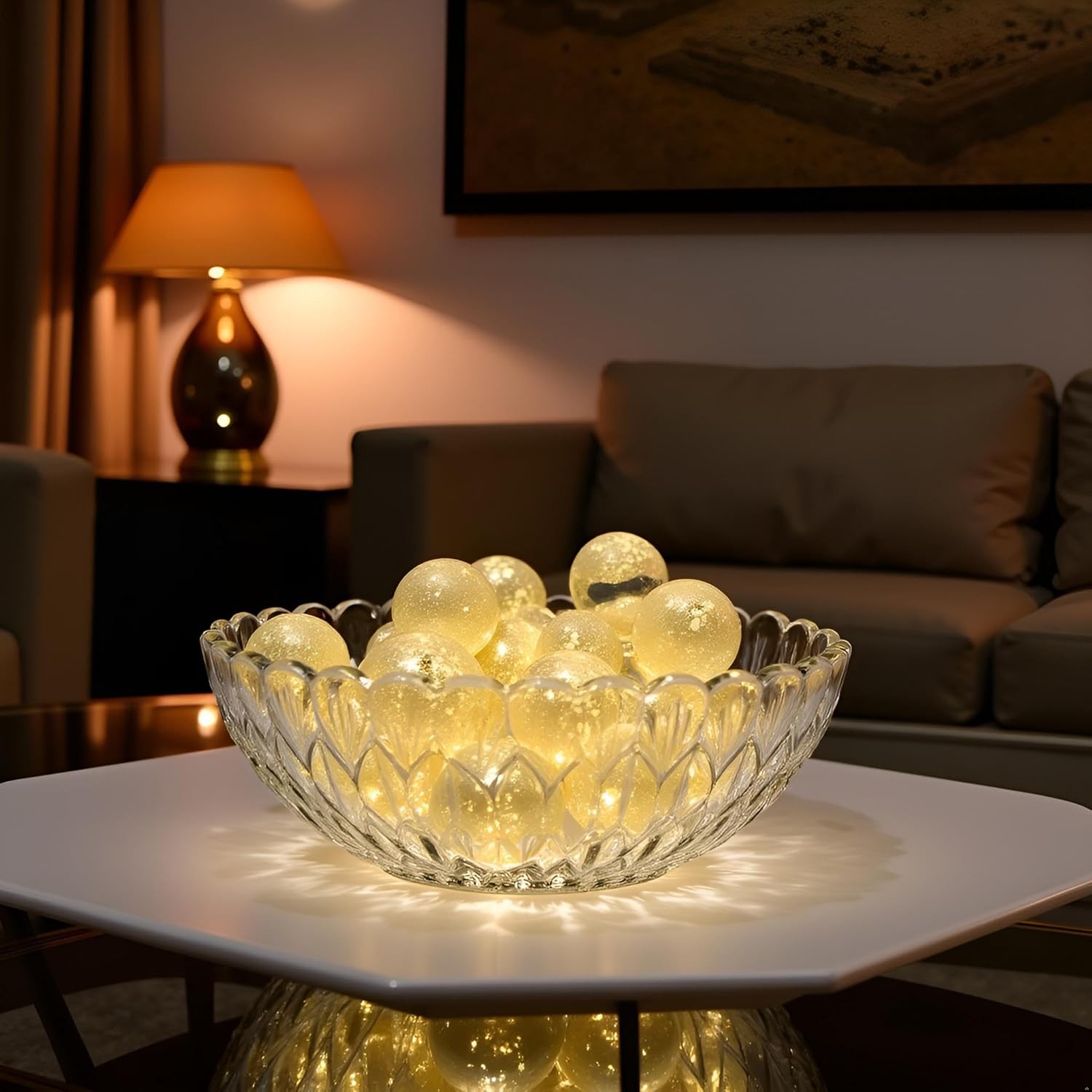 10PCS Gold Glow In The Dark Marbles Luminous Glass Balls Shining Dark Spheres