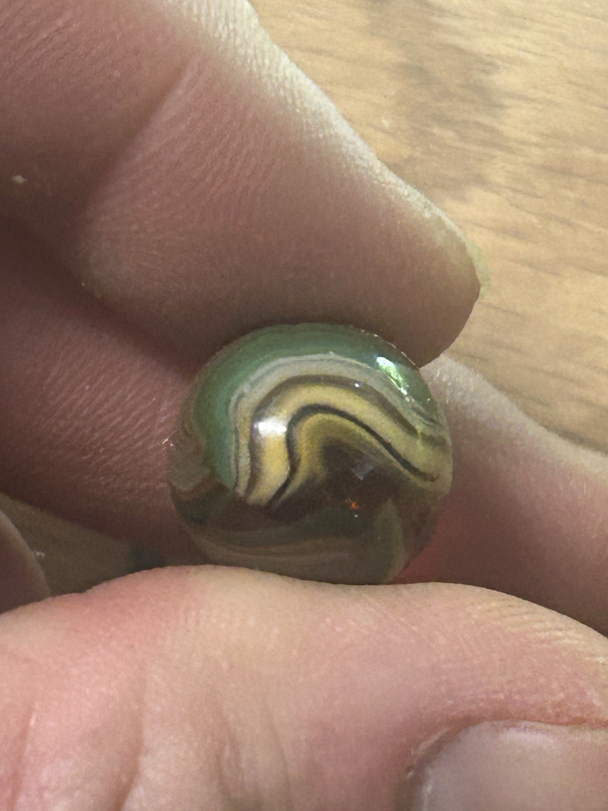 Brown Amber Base Swirl Marbel