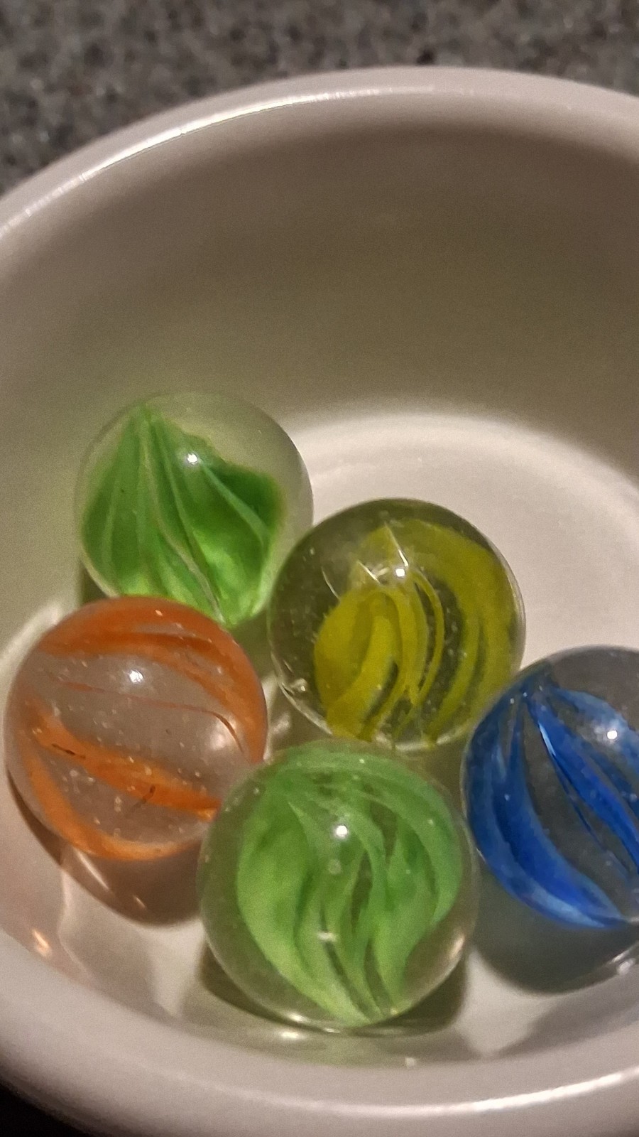 🔥 5 Vintage 6- 8 Vein Cats Eye Marbles Real good Condition