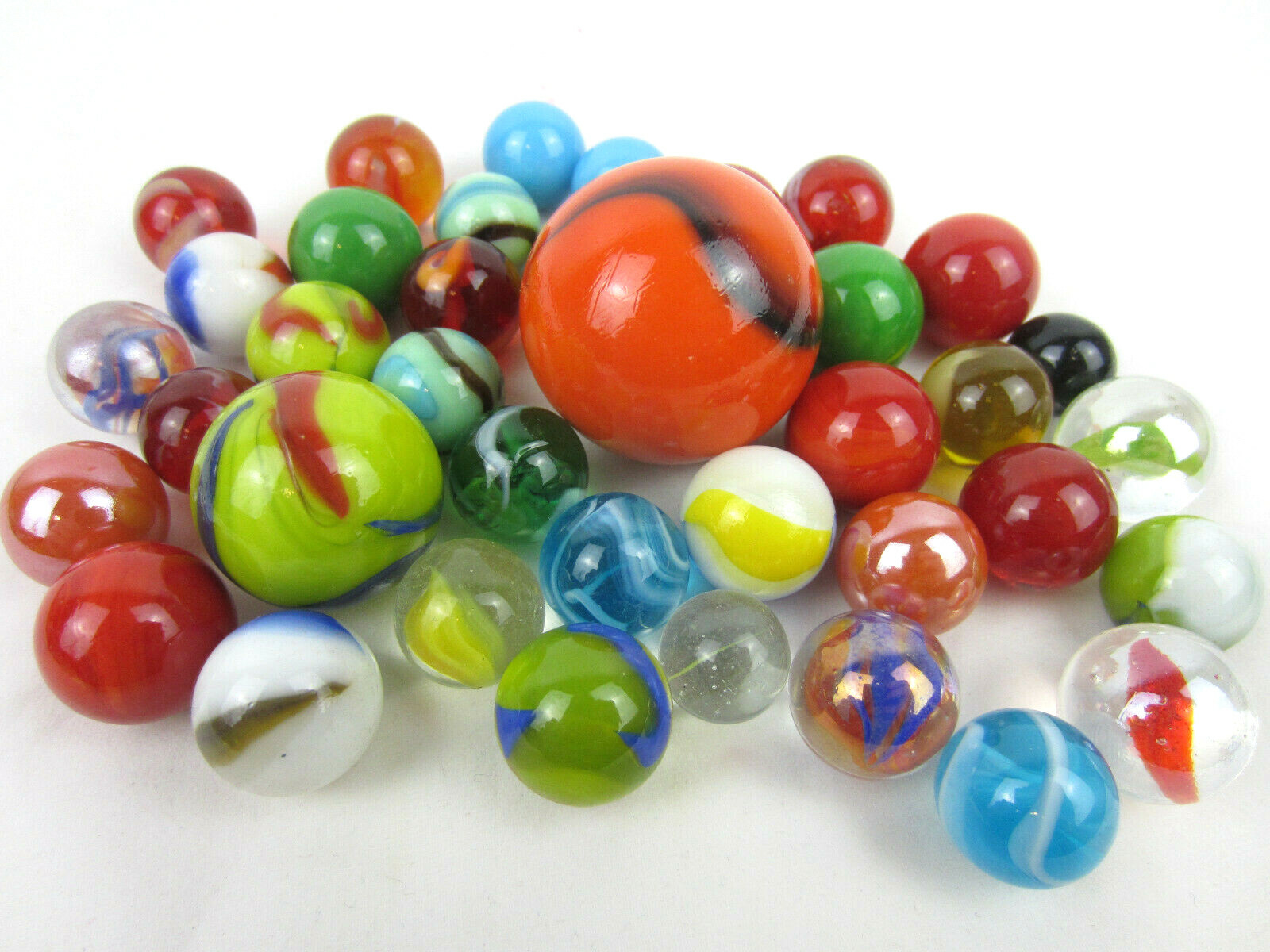 CLASSIC MARBLES Boulder Shooter glass swirl MEGA mint Random Blind Pack lot