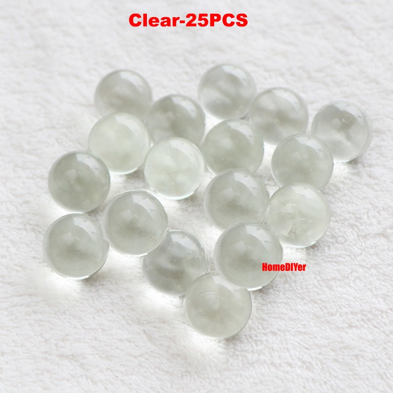16mm Colourful Glass Marbles Solid Balls Traditional Kids’ Toys Games Decorative
