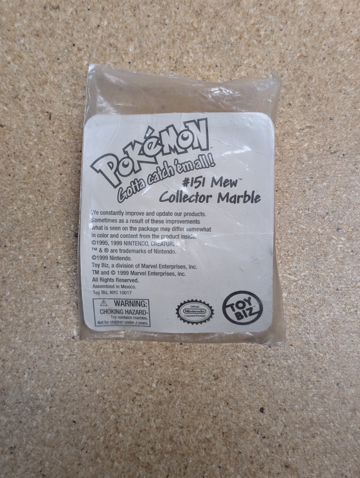 Vintage Pokemon #151 Mew Collector Marble by Toy Biz (1999) Toys-r-Us Exclusive
