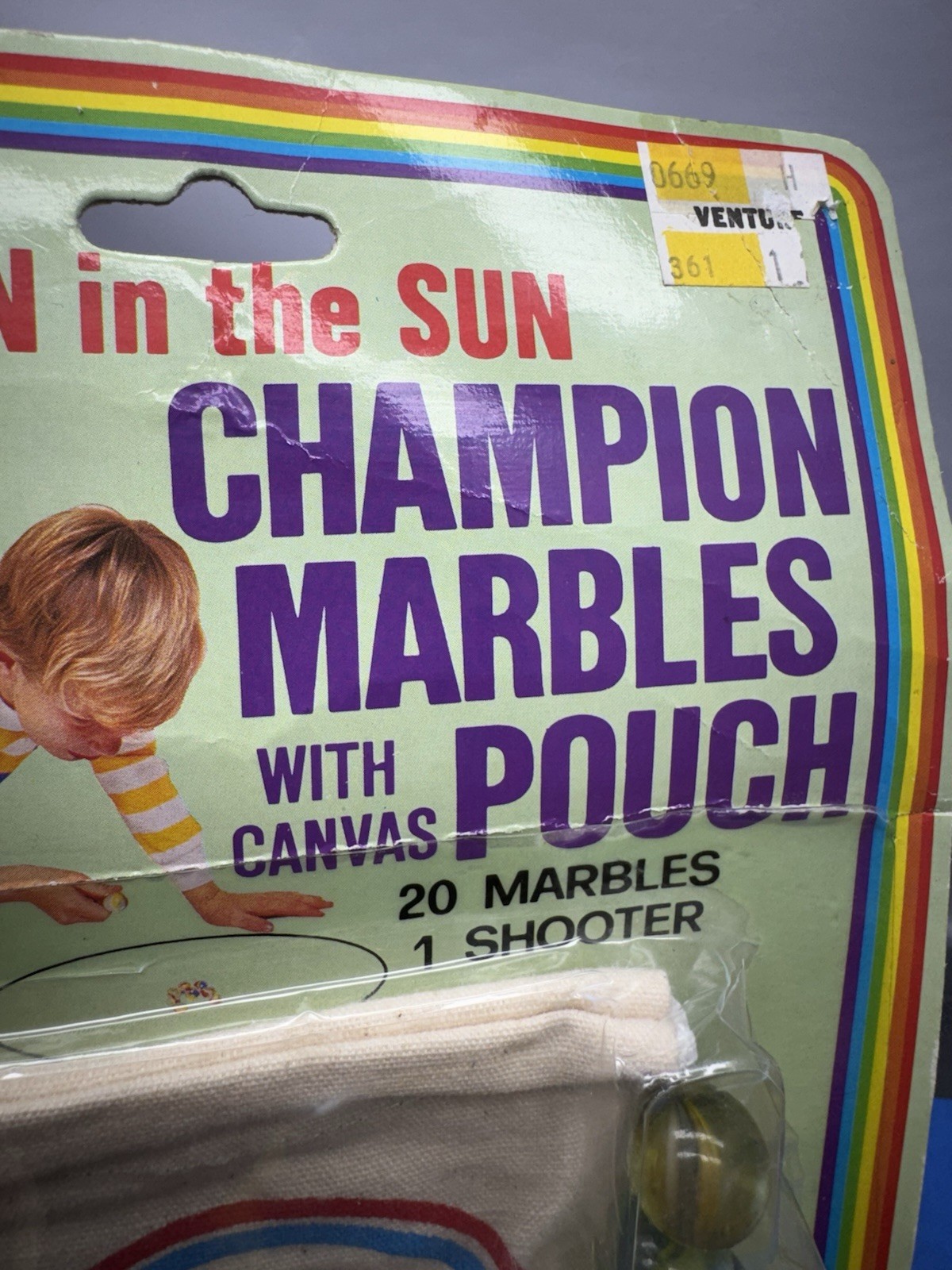 Fun In The Sun Champion Marbles W/ Pouch 20 Marbles 1 Shooter