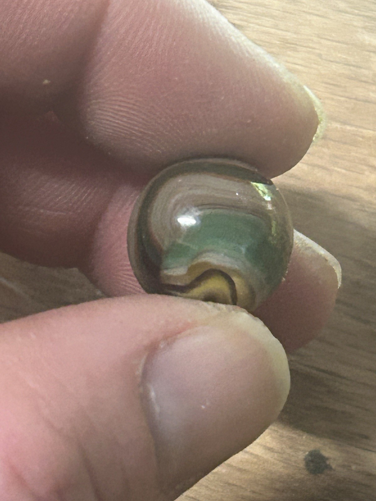Brown Amber Base Swirl Marbel