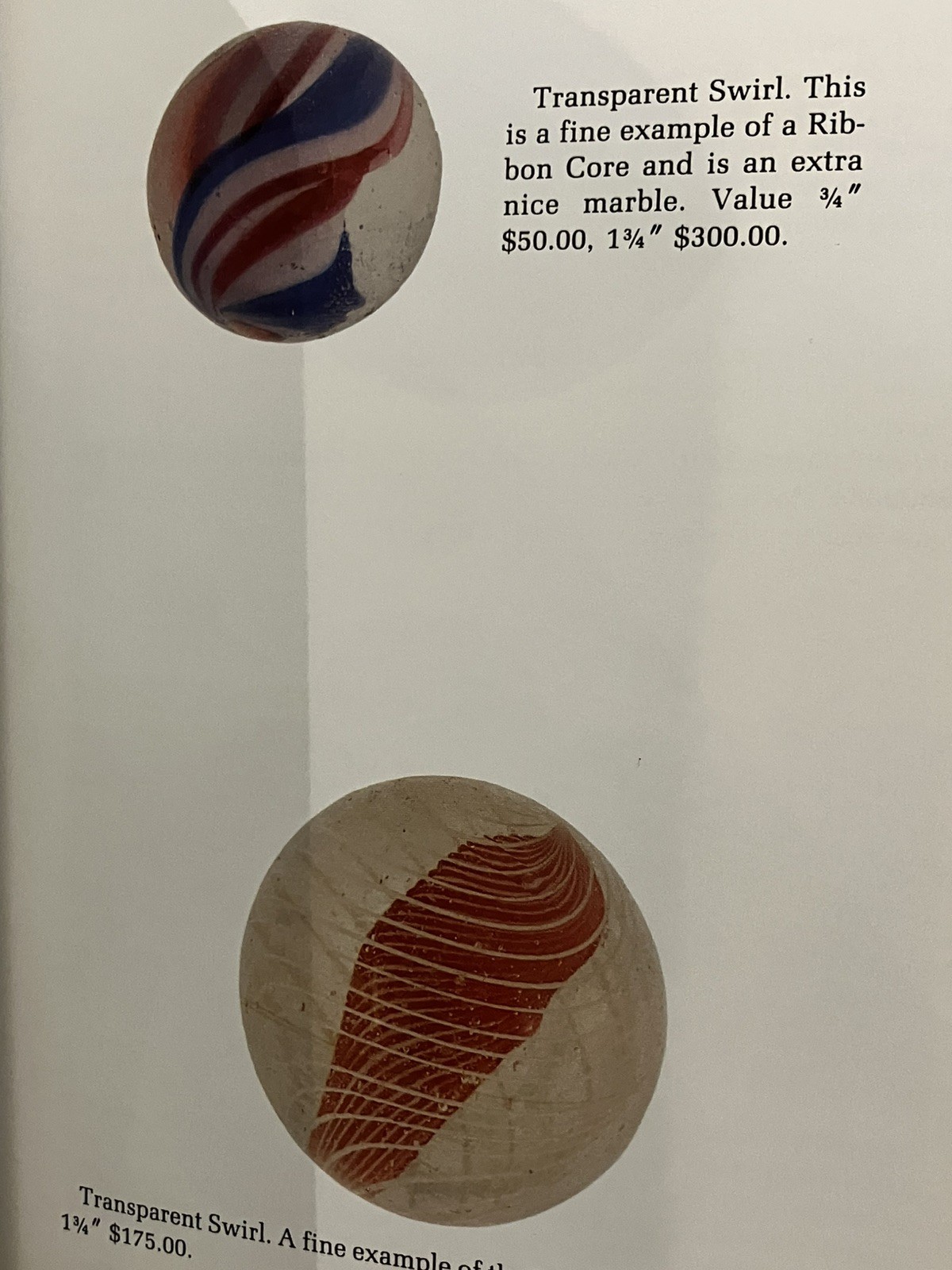 Antique Vintage & Collectible Marbles Price Guide Sulfides Swirls Lutz Slags