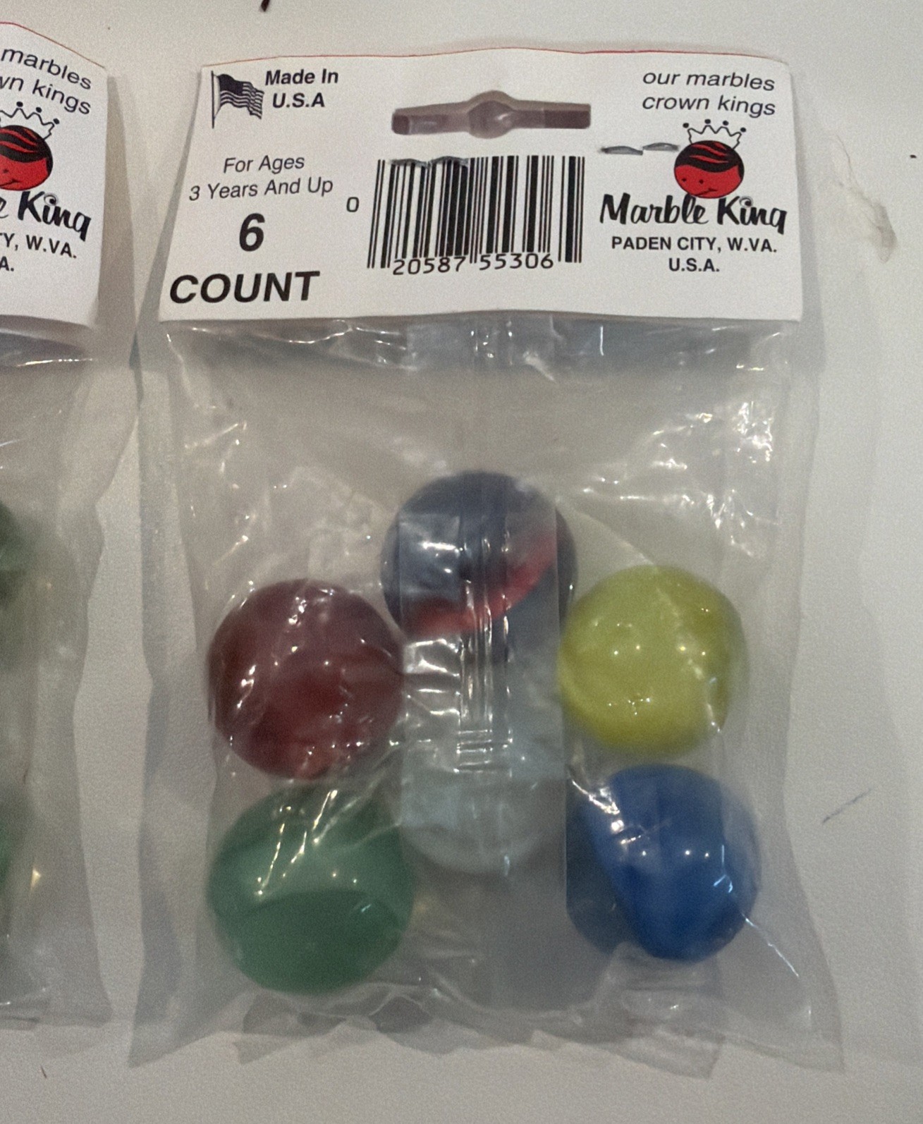 Marble King Marbles 2 unopened Packages 8 CT Bowlers & 6 CT Big Boy LOT 6-7