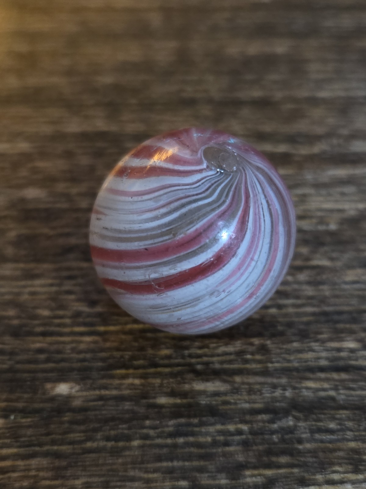 .90 German Vintage Marble Pink White Onion Skin Shooter